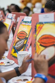 Cocoa themed Sip & Paint