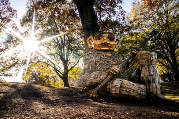 Thomas Dambo Troll at Dorothea Dix Park