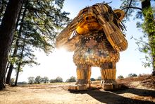 Thomas Dambo Troll at Dorothea Dix Park