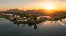 Camelback Mountain at sunset. 