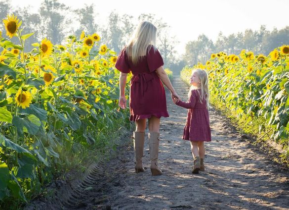 Treat mom to a garden party on Mother's Day - complete with fresh picked flowers