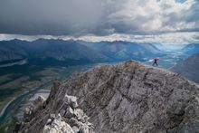 Hiking in the mountains above the Wind River, Yukon