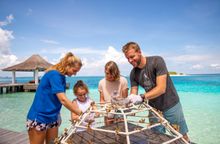 Sheraton Maldives Full Moon Resort & Spa - Family Coral Planting