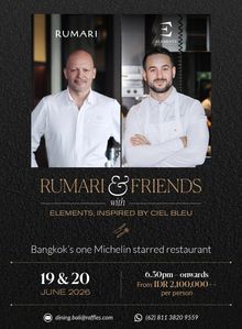 E-flyer Rumari x Elements, Inspired by Ciel Bleu