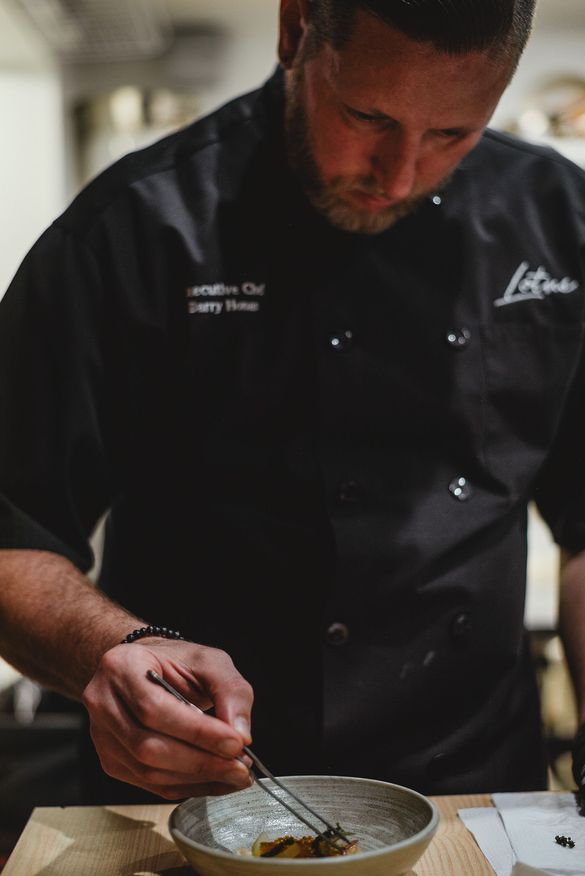 Chef Barry Honan's Chef Honan’s approach as a chef-storyteller has earned him a reputation for excellence. In 2026 Honan was nominated as BEst Chef in teh South for a James Beard Foundation Award, and his restaurant, Lotus Noodle Bar has been recognized i