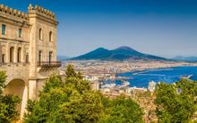 View of Vesuvio and Naples 