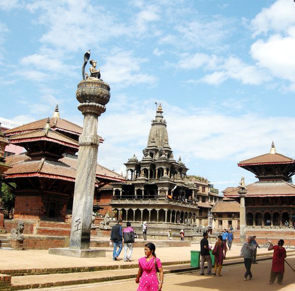 Patan Durbar Square in Kathmandu Valley