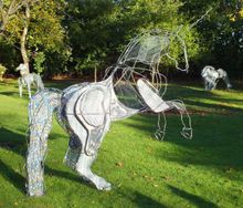 The Queen's Beasts in Blenheim Palace's Pleasure Gardens