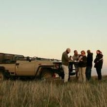 Game rangers on game drive
