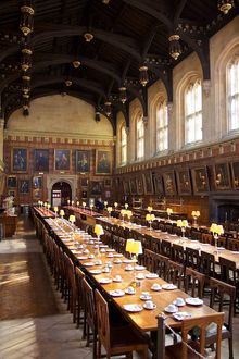 The great hall of Hogwarts at Christ Church