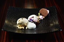 NOBU InterContinental Hong Kong - Kir Royal, Caviar Mill, Champagne Cassis Genmaicha