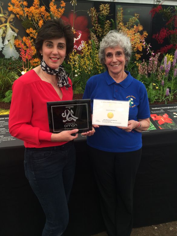 Mrs Valerie Micklewright – Hon. Sec. of the OSGB and Lady Samantha Hurley – Editor OSGB Journal, 