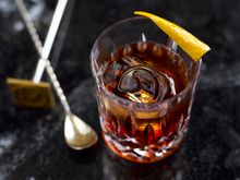 Barrel-aged Negroni from Manhattan's Rickhouse