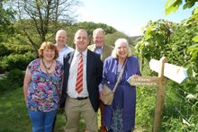 Descendents of Samuel Taylor Coleridge at the launch of the Coleridge Way extension: Rosalind Thomas [Great,Great.Great,Great Gr