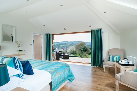 One of six new gorgeous rooms unveiled at The Horn of Plenty country house hotel