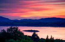 Beautiful Sunset From The Viewpoint Isle Of Eriska