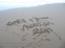 Time to write your names in the sand!