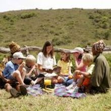Kids on safari