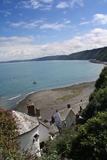 Fishing village in Cornwall, England