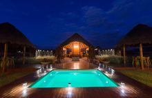Main Lodge Pool,Boma and Lapa at BotseBotse