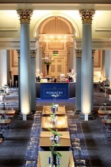 Pommery Champagne Cafe Bar in Edinburgh's Signet Library during the festivals