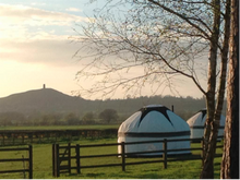 These yurts are just a few fields away from Glastonbury