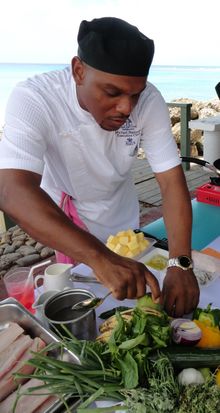Chef Michael Harrison at Cobblers Cove