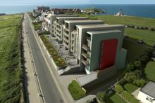Zinc overlooking Fistral Beach ,a haven for pet owners and surfers alike.