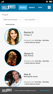 Hallways - Guest List Page