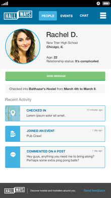 Hallways - Guest Profile Page