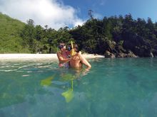 Snorkelling around the Whitsunday Islands