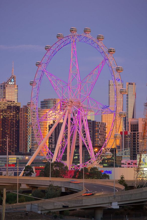 The Melbourne Star Observation Wheel at Dusk