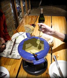 Tasty Cheese Fondue at Delheim