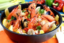 Spanish Paella Mixta, Carousel, Royal Plaza on Scotts