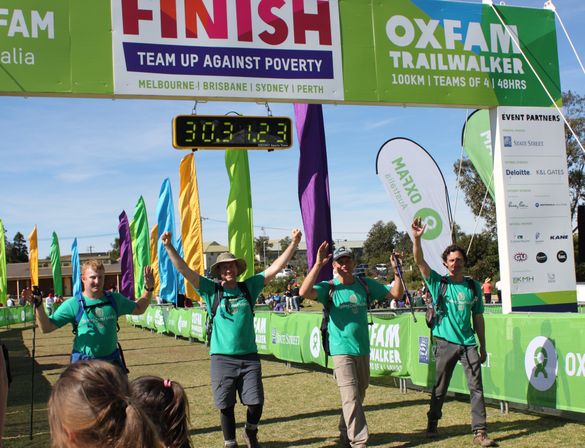 The 2013 Sydney Coast Walks Trailwalker team, including founder and Chief Guide Ian Wells second from left.