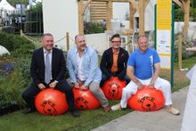 Left to Right: Steve Reed OBE (Shadow Home Office Minister), Derek Taylor (Managing Director of Ishoka Design), Frederic Whyte (