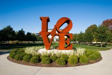 Robert Indiana's LOVE Sculpture at Indianapolis Museum of Art