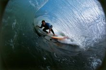 Surfing in Peru