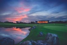 Golf Club House overlooking the 18th Hole