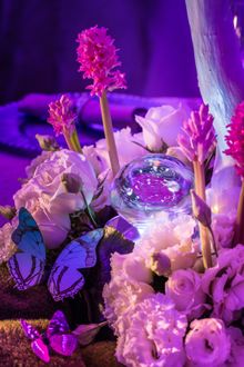 Air of Allure center piece decorations inspired with effervescent nature of butterflies and their habitats