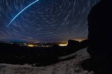 Shooting star at Simonside