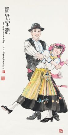 LI Ying’s Haoqing Yueyun is one of 108 paintings from 54 of mainland China and Macao’s renowned contemporary painters that will 