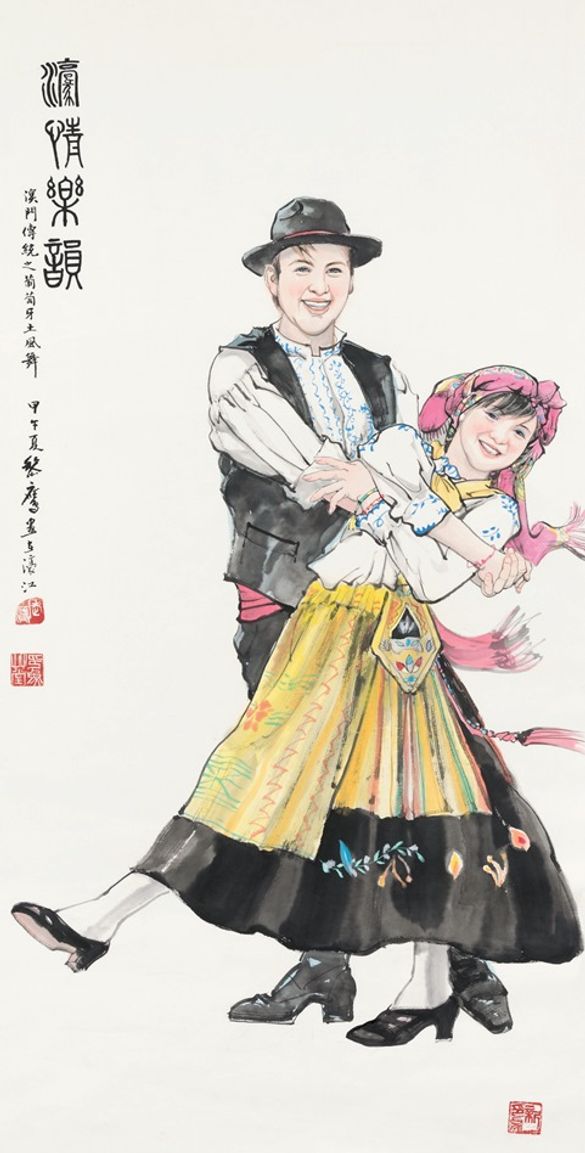LI Ying’s Haoqing Yueyun is one of 108 paintings from 54 of mainland China and Macao’s renowned contemporary painters that will 