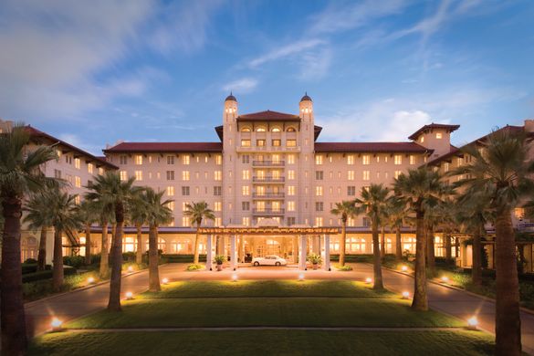 Hotel Galvez & Spa, A Wyndham Grand Hotel, is the only historic beachfront hotel on the Texas Gulf Coast.