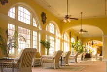 Hotel Galvez & Spa is known for its gorgeous promenade overlooking the Gulf of Mexico.