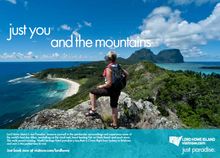 Lord Howe Island - Just Paradise campaign creative
