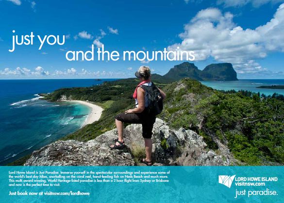 Lord Howe Island - Just Paradise campaign creative