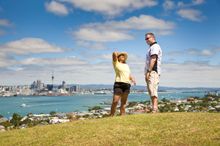Auckland's Beautiful Skyline from a dormant Volcano on a TIME Unlimited Tours