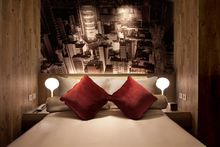 Bed heading with Nature Mural Feature