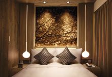 Bed heading with Nature Mural Feature